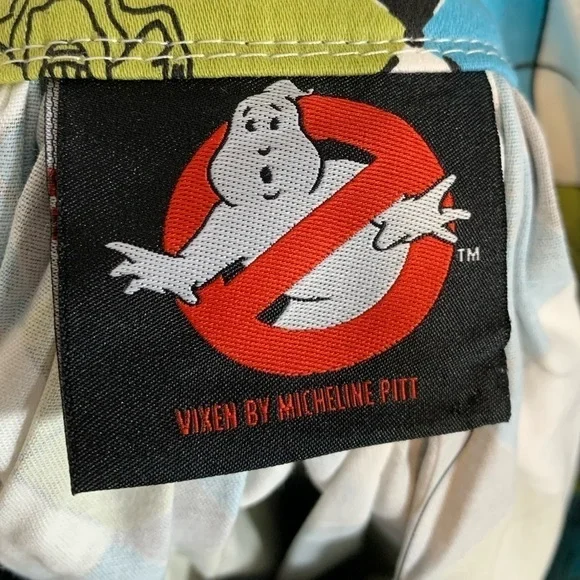 Vixen By Micheline Pitt Ghostbusters Midi Swing Skirt Size XS - Picture 8 of 9